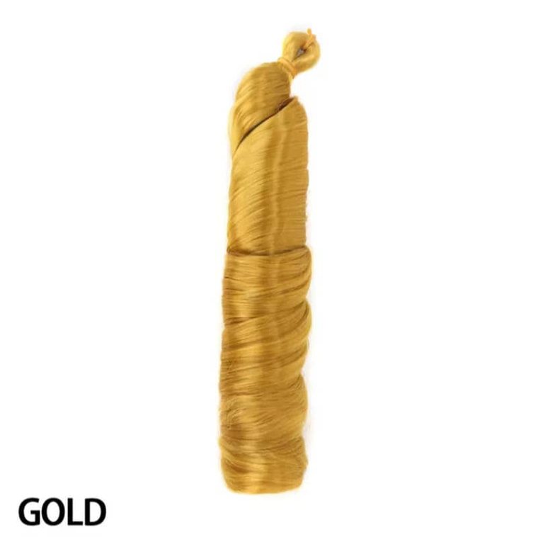 Gold curly hair bundle
